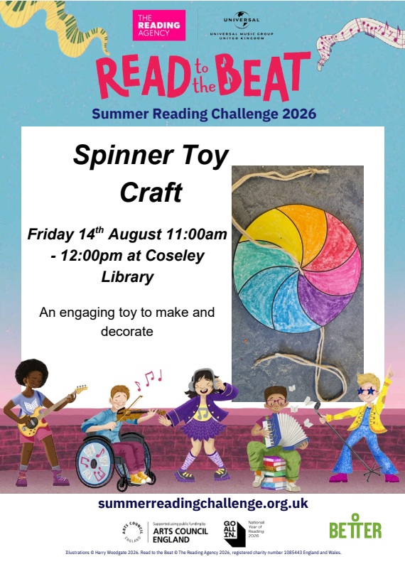 Coseley Library - Summer Reading Challenge: Spinner Toy